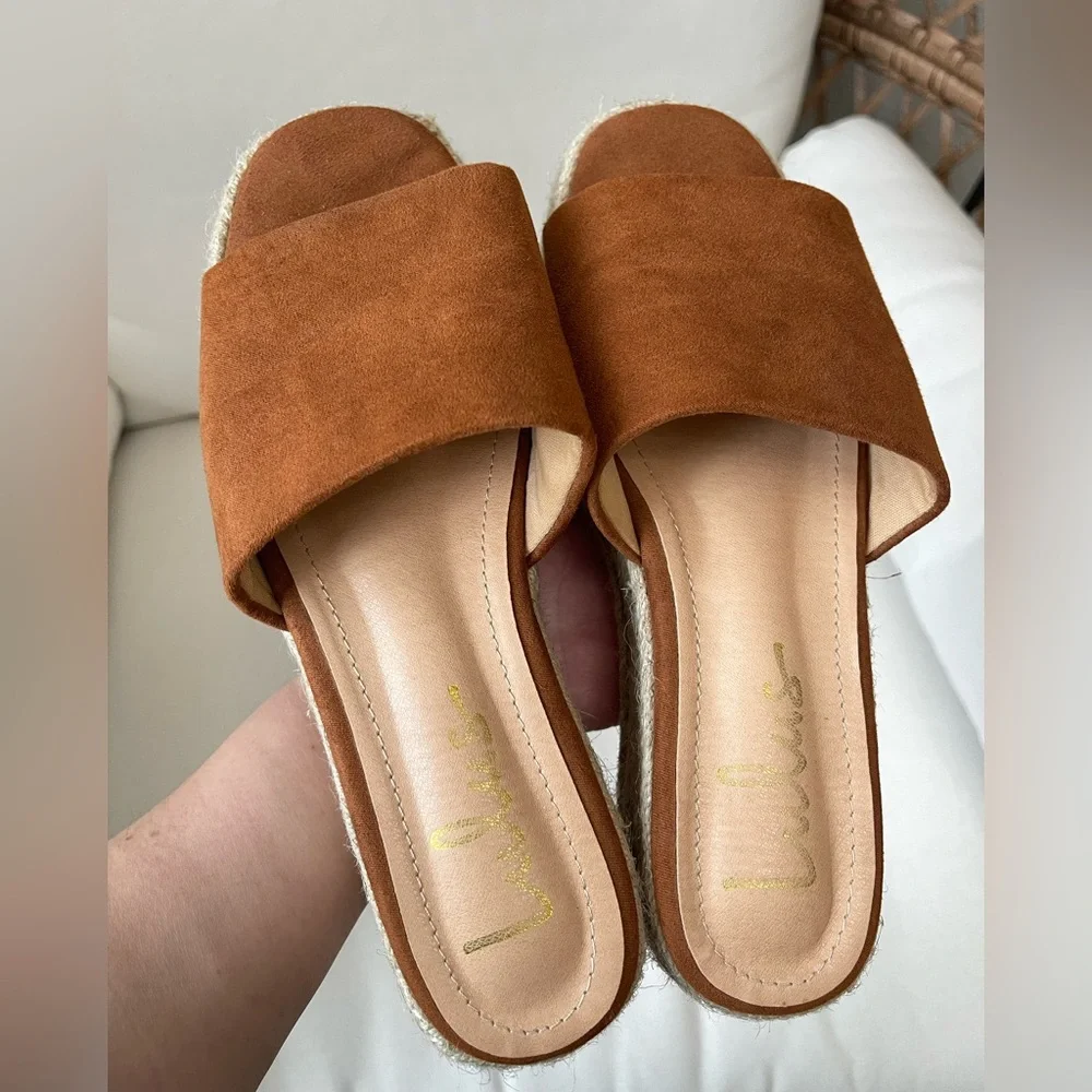 Lulu’s Camel Espadrilles Platform